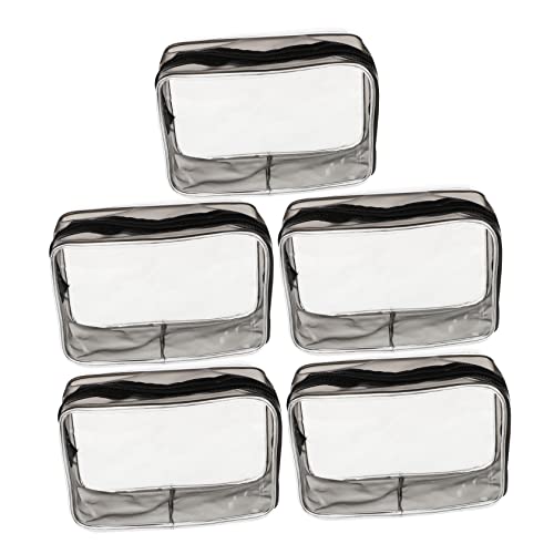 DEARMAMY 5stücke Transparente Kosmetiktasche Klein Make-up Reisetasche Damen Kulturbeutel Aufbewahrungstasche Leichte Organisationstasche Für Kosmetika von DEARMAMY