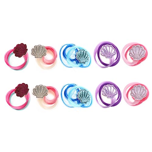 DEARMAMY 5paare Farbige Haarverlängerungen Clip Für Junge Mädchen Mädchen Haar Accessoire Bunte Haarverlängerungs-zopfclip Mit Geringem Gewicht Für Täglichen Gebrauch von DEARMAMY