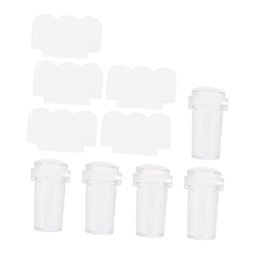 DEARMAMY 5sätze Nagelkunst Schablonen Maniküre Stempel Siegel Diy Nail Art Siegel Transparente Nagelstempel Werkzeuge Für Und Salongebrauch von DEARMAMY