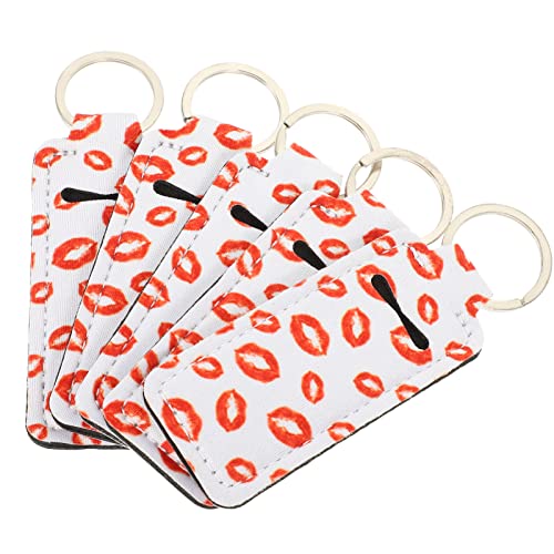 DEARMAMY 5st Lippenstift-Set Lippenbalsam-Set Liner Lippentönung Lippen Zauberstab Kosmetik Halter Lippen-schlafmaske Lippen Zauberstäbe Conditioner Verpackung Wimperntusche Bausatz Neopren von DEARMAMY