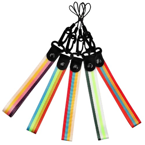 DEARMAMY 5st Lustiger Sling-schlüsselanhänger Kette Schlüsselanhänger Für Männer Schlüsselanhänger Am Handgelenk Draht Münze Anhänger Schlüsselanhänger Colorful von DEARMAMY