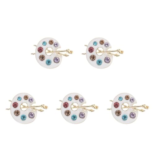 DEARMAMY 5st Tropfende Ölgemälde-plattenbrosche Frauen Brosche Anstecknadeln Broschen Glänzende Broschennadeln Strassbroschen Für Damen Anzug Accessoires Männer Anzugzubehör Strasssteine von DEARMAMY