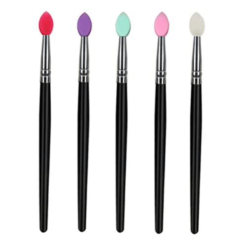 DEARMAMY 5stücke Augen-make-up-pinsel Gesichts-make-up-pinsel Kunstfaserpinsel Make-up-pinsel Mit Kunststoffgriff Make-up-tools Für Lidschatten Concealer Foundation von DEARMAMY