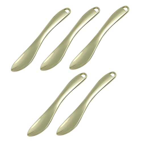 DEARMAMY 5stücke Hautpflegespatel Lotionspatel Augencremelöffel Beauty-scoop Make-up-löffel Gesicht Creme Applikatoren Metall Spatel Für Pflege von DEARMAMY