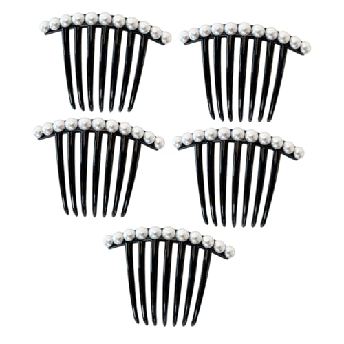 DEARMAMY 5stücke Perlen Haarkamm Perlen Haarschmuck Hochzeit Haarkamm Braut Haarschmuck Für Damen Mädchen Und Frauen von DEARMAMY