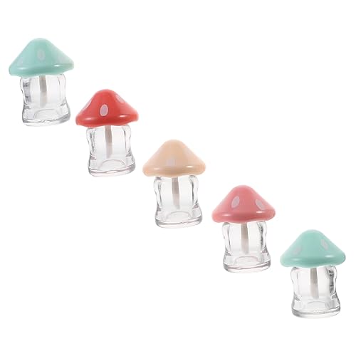 DEARMAMY 5stücke Pilz Lip Gloss Leere Lip Balm Herstellung Kit Rohre Für DIY Kosmetik Aufbewahrung von DEARMAMY