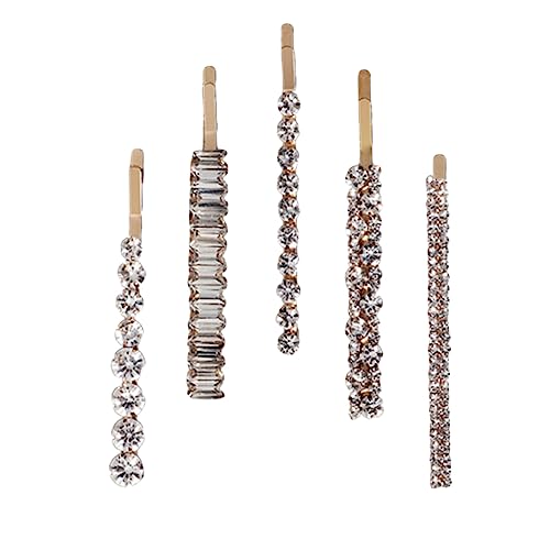 DEARMAMY 5stücke Strass-haarnadeln Damen-haarspangen Mit Kristallen Clips Haaraccessoires Für Hochzeit Party Geburtstag Weihnachten Festival von DEARMAMY