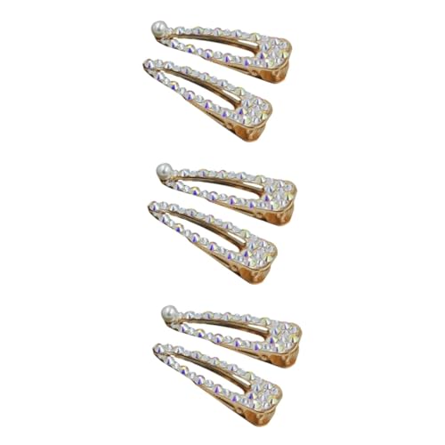 DEARMAMY 6stücke Haarspangen Für Frauen Wasserdichte Modische Haarklammern Mit Kristall Und Perlenmuster Für Freizeit Und Besondere Anlässe Für Mädchen Und Damen von DEARMAMY