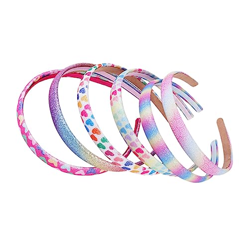 DEARMAMY 6stücke Glitzer Haarband Für Festival Party Stirnbänder Mit Glitzer Dekorative Haarreifen Mädchen Kopfschmuck Haar Hoops von DEARMAMY