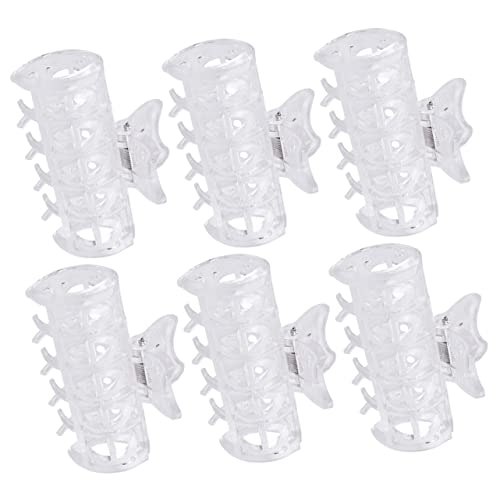 DEARMAMY 6 Stück Heißwickler Clip Hochtemperatur Klammern für Lockenwickler Leichte Haarstyling Clips für Damen und Herren Zubehör für Locken und für Zuhause und Salon von DEARMAMY