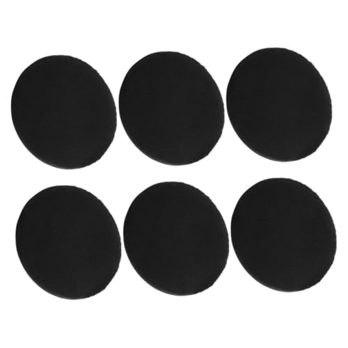 DEARMAMY 6 Stück Lose Puff Einstellung Gesichtspuff Weicher Körperpuff Beflockung Ultraweicher Make Up Puff Foundation Kissen Samt Puff Einstellung Leder + Superweicher Stoff von DEARMAMY