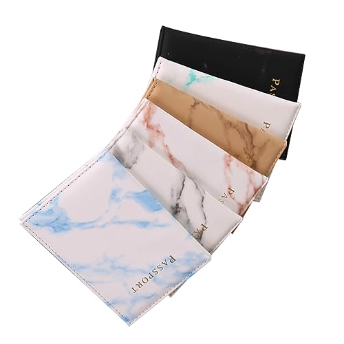 DEARMAMY 6 Stück Reisepassetui bürolocher kollegen Weihnachten Mans bescherung Weihnachten Reisepass Brieftasche Geldbörse für Reisen Reisezubehör Passhalter Reisepass-Schutzhülle von DEARMAMY