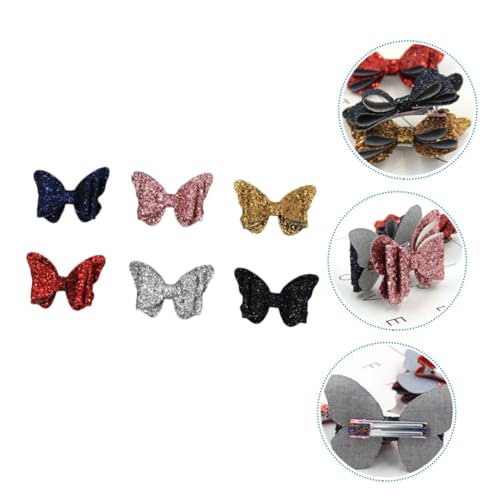 DEARMAMY 6stücke Haarschleifen Mit Clips Für Mädchen Haarschleifenclip Und Haarschleifen-haarnadel in Leuchtenden Farben Für Babypartys Und Feste von DEARMAMY