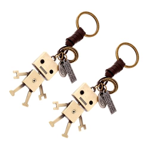 DEARMAMY 6 Stück Schlüsselanhänger Geldbörse Schlüsselroboter Anhänger Autoschlüssel Schlüsselanhänger Kinder Schlüsselanhänger Für Rucksäcke Geldbörse Schlüsselanhänger von DEARMAMY