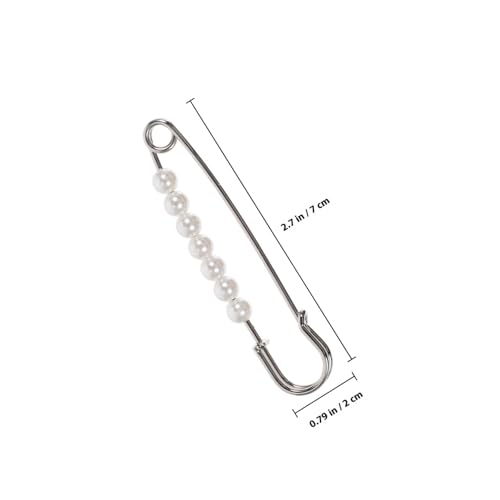 DEARMAMY 6 Stück Teiliges Perlen broschen Damen Dekorative Sicherheitsnadeln Modische Anstecknadeln für Kleidung Pullover und Schals Eleganter Schmuck für Frauen und Mädchen von DEARMAMY