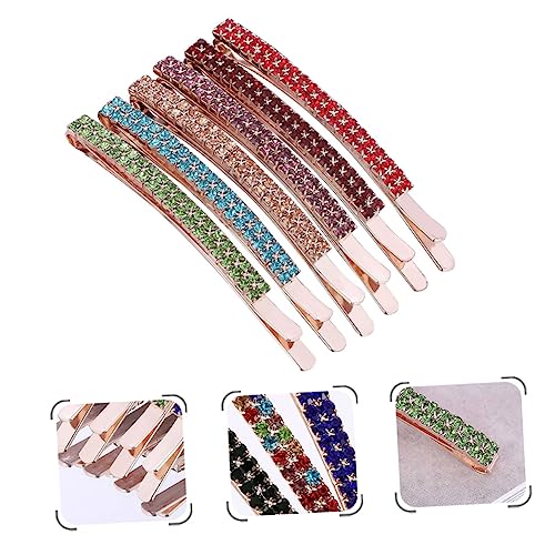 DEARMAMY 6 Stück Teiliges Strass Haarspangen für Damen Funkelnde Haarklammern für Hochzeiten und Partys Haaraccessoires für Verschiedene Frisuren und Outfits von DEARMAMY