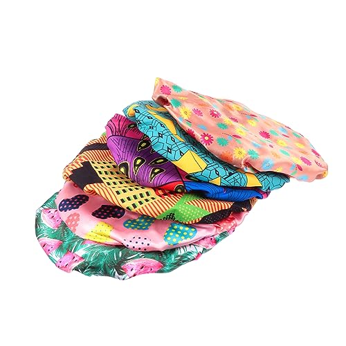 DEARMAMY 6stücke Junge Mädchen Einstellbare Haar Motorhaube Baden Dusche Caps Dusche Hut Für Verschiedene Kopfumfänge Wasserdichtes Material Leicht Zu Tragen von DEARMAMY