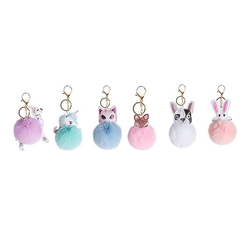 DEARMAMY Entzückender Schlüsselanhänger Plüschtier Schlüsselanhänger Rucksack Großer Zufällige Farbe von DEARMAMY