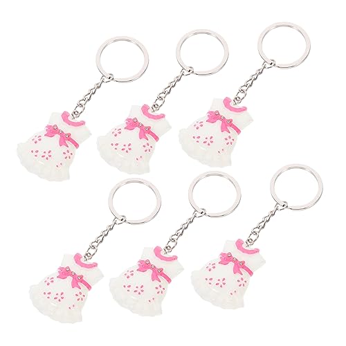 DEARMAMY 6stücke Teiliges Kleid Schlüsselanhänger Kleid Schlüsselanhänger Für Babyparty Deko Niedliche Hängedekoration Für Taschen Schlüssel Und Mehr von DEARMAMY