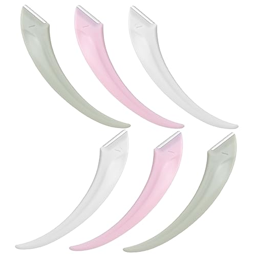 DEARMAMY 6stücke Teiliges Augenbrauen-rasierer Für Und Männer Tragbar Sicher Und Präzise Für Gesichts Und Körperbehaarung in Weiß Und Grün von DEARMAMY