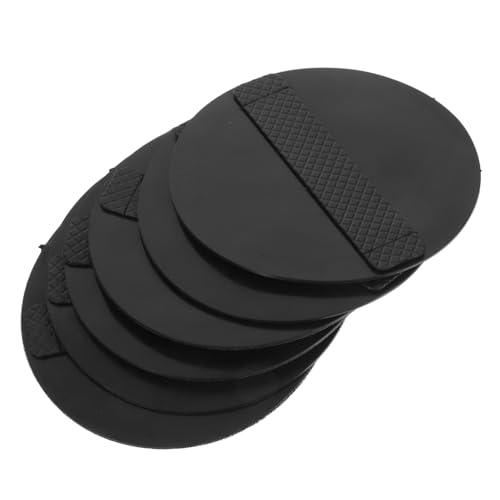 DEARMAMY 6 Teiliges Badetuch Duschreiniger Schrubber Körperpeeling Für Erwachsene Mit Rundem Peeling Badehautschrubber Badeschrubber Badeschrubber Hautreinigungsschrubber Schwarzes von DEARMAMY