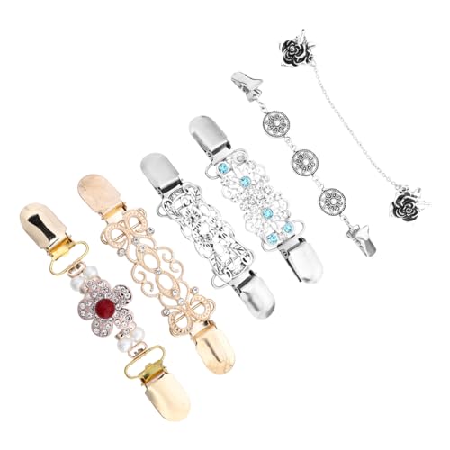 DEARMAMY 6-teiliges Damen-clip-on-set Mit Schalkragen Und Strickjacke Modisches Kleider-accessoire-set Elegant Und Stilvoll Für Damen von DEARMAMY