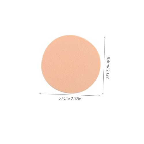 DEARMAMY 60 Stück Einweg Make Up Schwämme Rund Foundation Puff für Empfindliche Haut Sanftes Hautfreundliches Material Einzeln Verpackt in Praktischer Box für Makeup Artists und Reisen von DEARMAMY