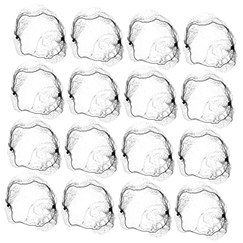 DEARMAMY 60 Stück Unsichtbares Haarnetz Mädchen Haarnetze Für Tanzbrötchen Abdeckung Zubehör Netz-haarwickel Haarknotennetz Gebäck Für Haare Netz Für Haarbrötchen Nylon Schwarz von DEARMAMY