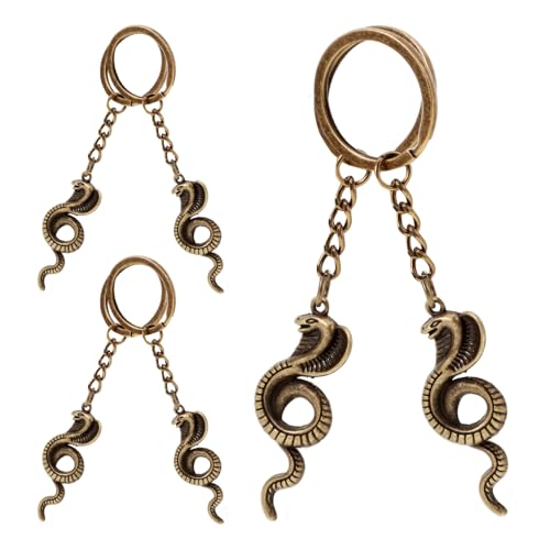 DEARMAMY 6St Kobra-Schlüsselanhänger schlüsselanhänger Metall schlüsselanhänger Weihnachten Auto schlüsselanhänger Schlüsselbund Schlangentaschenanhänger süße Schlüsselanhänger Legierung von DEARMAMY