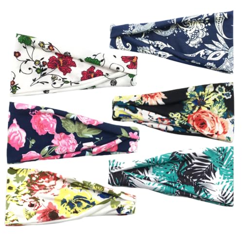 DEARMAMY 6stücke Teiliges Elastische Sport-stirnbänder Für Damen Atmungsaktive Yoga Und Laufhaarbänder Für Fitness Und Freizeit Rutschfest Und Komfortabel von DEARMAMY