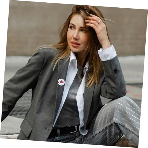 DEARMAMY 6Stücke Flaggen Pin Abzeichen Runde Anstecknadel für Frauen und Männer für Freizeit und Formelle Anlässe von DEARMAMY