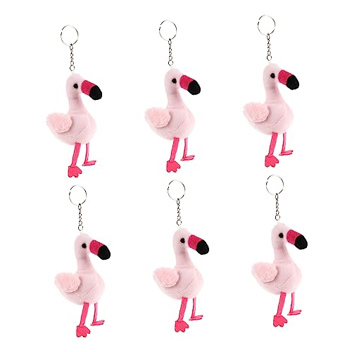 DEARMAMY 6st Plüsch-anhänger Dekorative Hängende Ornamente Ringe Schlüsselanhänger-anhänger Rucksackzubehör Schlüsselanhänger Kupplung Taschenanhänger Reize Kette Auto Colorful Pp Baumwolle von DEARMAMY