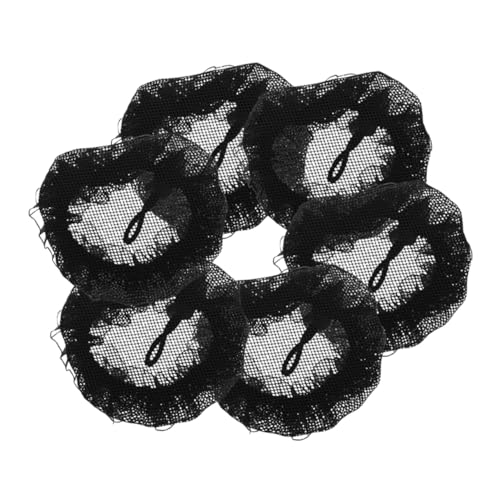 DEARMAMY 6stücke Ballett Haarnetz Elastisches Haarnetz Für Tänzer Haarknotennetze Schwarzes Netz- Wiederverwendbares Netz- Haar-accessoires Für Damen Und Mädchen von DEARMAMY