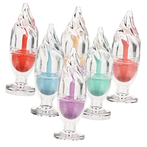 DEARMAMY 6stücke Eiscreme Lippenbalsam Rohlinge Leere Lipgloss Flaschen Für Diy Lipstick Lip Balm Transparente Kosmetikbehälter in Zufälligen Farben von DEARMAMY