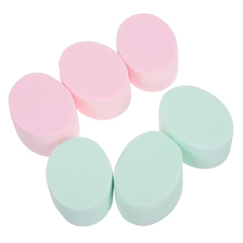 DEARMAMY 6stücke Ovale Make-up-schwämme Foundation-quaste Make-up-kissen Puff-schwamm Kosmetik-applikator Gesichtsquasten Für Natürliches Und Gleichmäßiges Make-up Weich Und Wiederverwendba von DEARMAMY