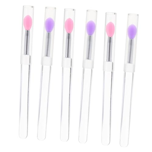 DEARMAMY 6stücke Silikon-lidschattenpinsel Und Lippenpinsel Für Make-up-tools Applikator Für Lidschatten Und Lippenfarbe Make-up-accessoire Für Reisen Und Heimgebrauch von DEARMAMY
