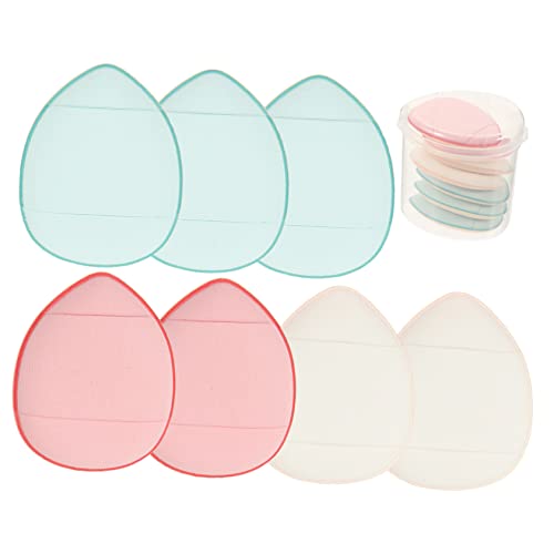 DEARMAMY Kleiner Make Up Puderquaste 7 Stück Finger Puff für Foundation Creme Tragbare Wiederverwendbare Make Up Schwämme für für Empfindliche Haut für von DEARMAMY