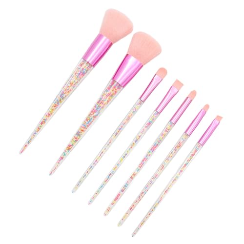 DEARMAMY 7stücke Teiliges Make-up Kosmetikpinsel Für Puder Professionelle Make-up-tools Komfortables Design Für Damen Rosa Tube von DEARMAMY