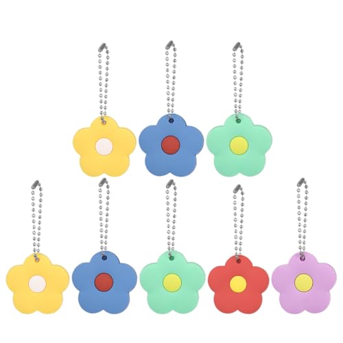 DEARMAMY 8 STK Schlüsselanhänger mit Blütenblatt Schlüsselschutz Schlüsseldrehhilfe schlüsselanhänger schlüsselanhänger für Schlüsselabdeckung für Hausschlüssel Tastenkappen von DEARMAMY