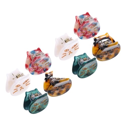 DEARMAMY 8 Stck. Haarnadel Haarnadel klein Klaue Haarklammer Clips Weiß stutzenhalter Haarspangen für Damen Haarstylingzubehör Neuheits-Haarspangen für Frauen Neuheit Haarspange Acetatfolie von DEARMAMY