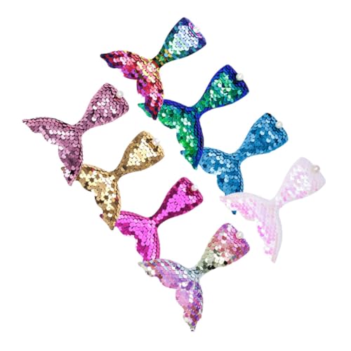 DEARMAMY 8stücke Meerjungfrauenschwanz Haarspangen Pailletten-haarspangen Dekorative Für Mädchen Süße Für Kleine Mädchen von DEARMAMY