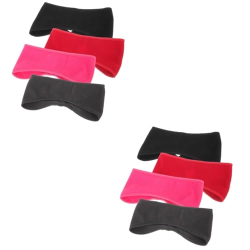 DEARMAMY 8stücke Winddichtes Fleece-stirnband Für Sport Outdoor Bequemes Und Warmes Headband Für Lange Haare Zum Laufen Radfahren Und Yoga von DEARMAMY