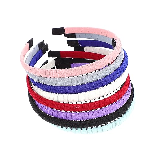 DEARMAMY 8stücke Zahnkamm Haarreif Für Frauen Mädchen Stirnband Rutschfester Haarreif Haar Zubehör Gemischte Muster Haarband Frauen von DEARMAMY