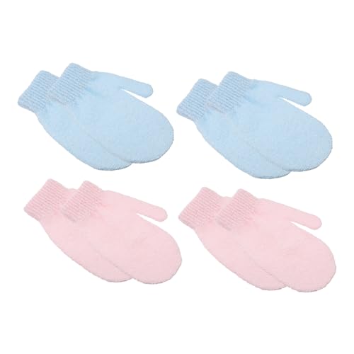 DEARMAMY 8 Stück badetuch handschuhe waschen für schrubben Fausthandschuh Körper Badehandschuhe Bade-Peeling-Handschuh Badehaut-Reinigungshandschuhe Duschhandschuh Badwäscher Werkzeug Nylon von DEARMAMY