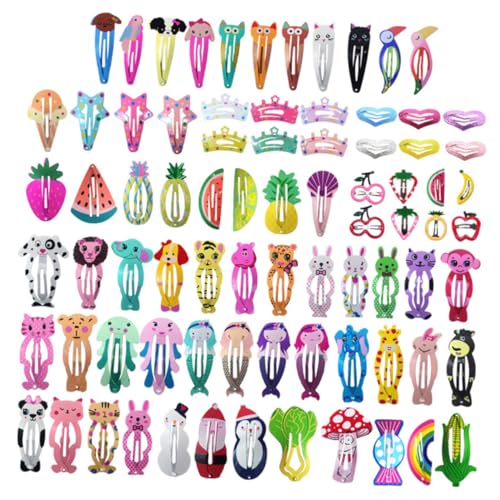 DEARMAMY 80 Stück Kinderclip -set Barrettes Haarklammer Haarspangen Säuglinge Klein Haarstifte Clips Haarzubehör Für Mädchen Haarschmuck Für Babys Haarschleifen Für Mädchen Haarnadel von DEARMAMY