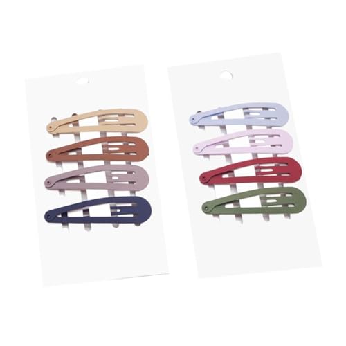 DEARMAMY 8stücke Verschiedene Farbe Haarspangen Junge Mädchen Design Barrettes Mädchen Metall Snap Haarnadeln von DEARMAMY