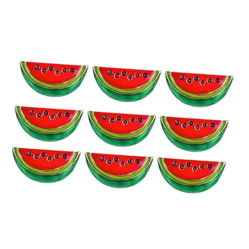DEARMAMY 9 Stück Teiliges Wassermelonen-emaille-anstecknadel- Cartoonartige Kleine Fruchtbrosche Modisches Schmuckzubehör für Jacken Taschen und Hüte Trendige Sommer-accessoires für Mädchen von DEARMAMY