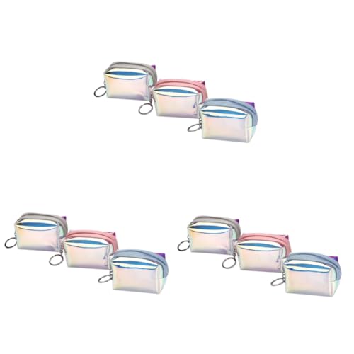 DEARMAMY 9stücke Teiliges Set Farbenfrohe Handtaschen Für Damen Kreative Umweltfreundliche Aufbewahrungstaschen Zufälligen Farben Für Geldbörse Smartphone Und Kosmetik von DEARMAMY