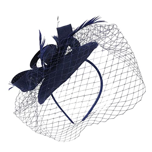 DEARMAMY Abnehmbare Haarspangen Stirnband Tea-party-fascinator Netzschleier Kopfbedeckung und Stilvoll für Frauen von DEARMAMY