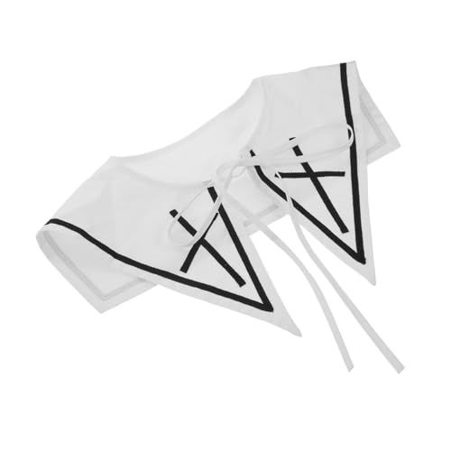 DEARMAMY Abnehmbare Weiße Fake-blusenkragen Damen Vintage Stil Vielseitig Kombinierbar Retro Chic für Büro Casual Formelle Anlässe Leicht zu Reinigen Modisches Zubehör von DEARMAMY